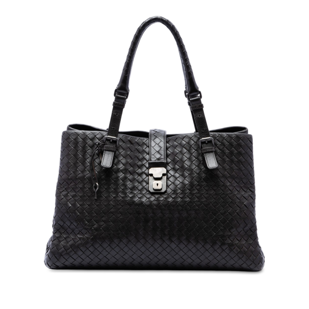 Pre-Loved Bottega Veneta Medium Nappa Intrecciato Roma Tote